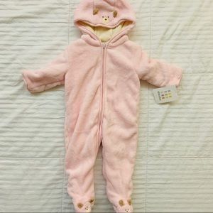 NWT Pink Teddy Winter Suit